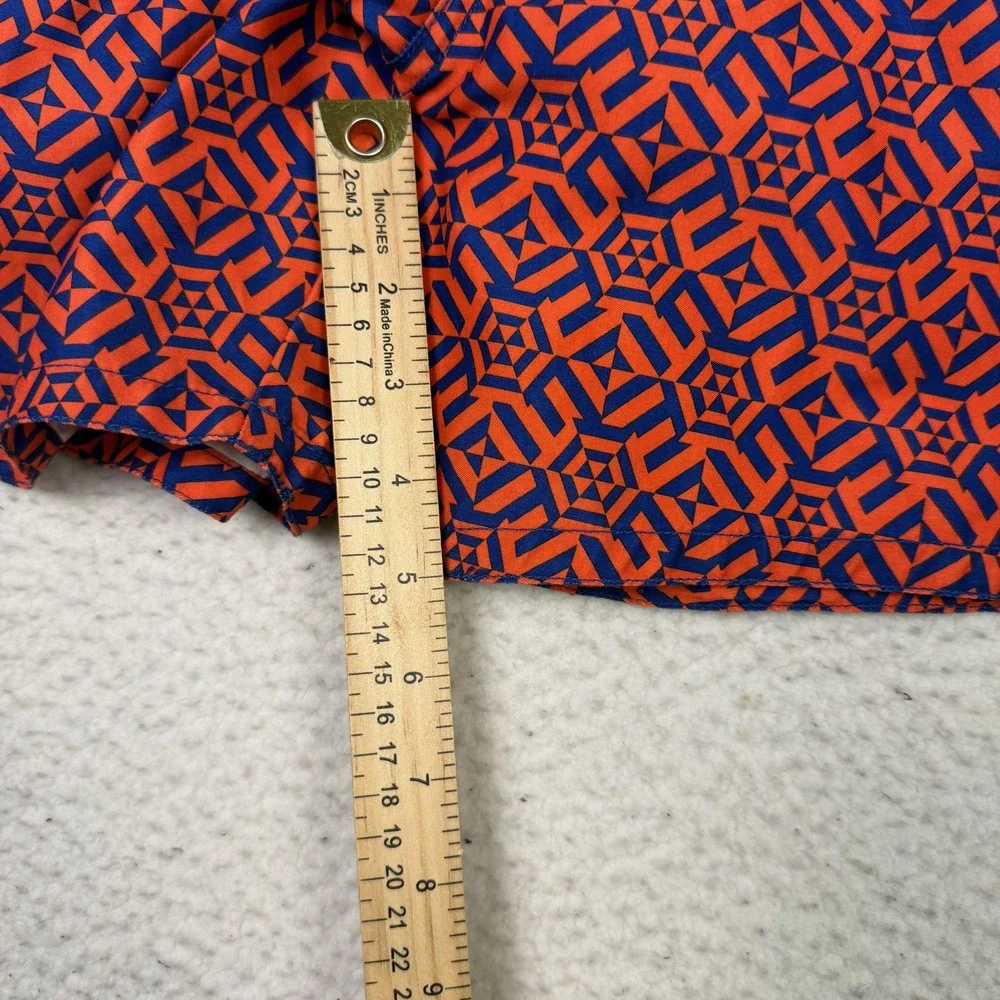 Ted Baker Swim Trunks Shorts Mens 2XL Orange Geometric Lobster Drawstring Lined - Picture 8 of 8